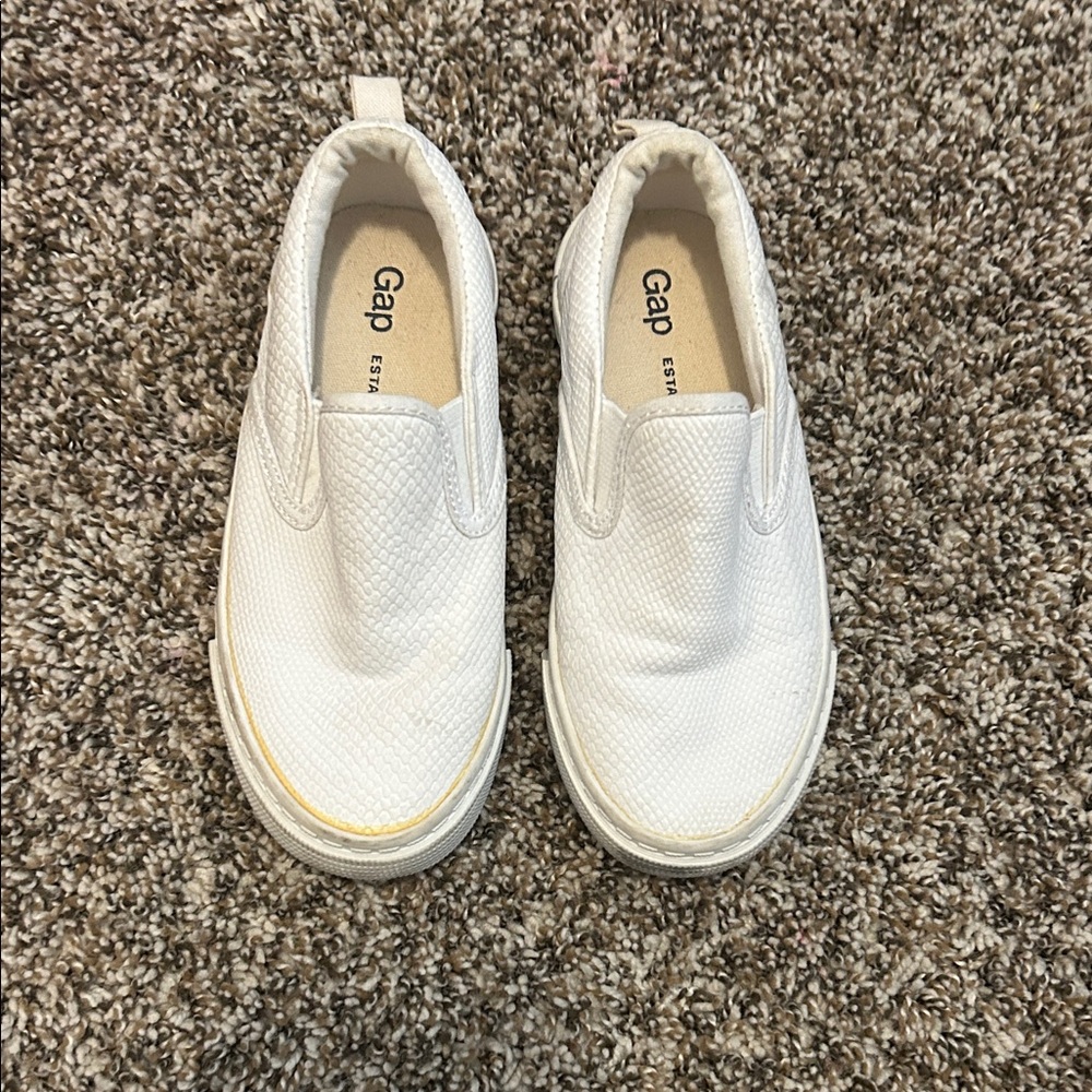 GAP Kids White Slip-On Sneakers